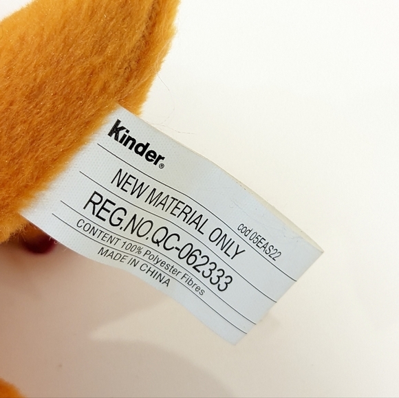 2/$20 Kinder triceratops orange dinosaur plush - Picture 7 of 7